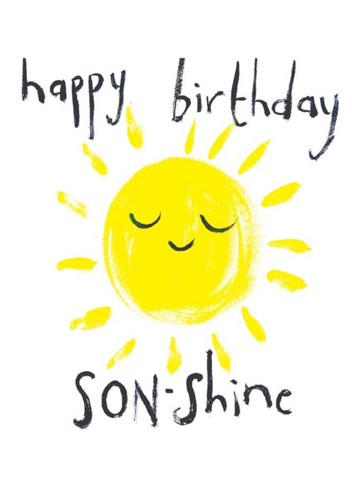 Sun Son-Shine Birthday Card