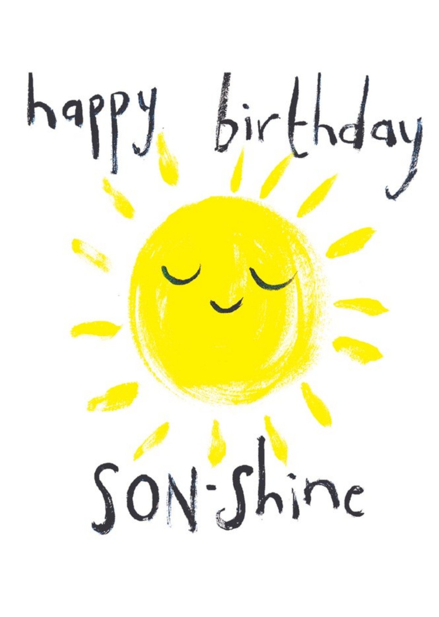 Sooshichacha Sun Son-Shine Birthday Card, Large
