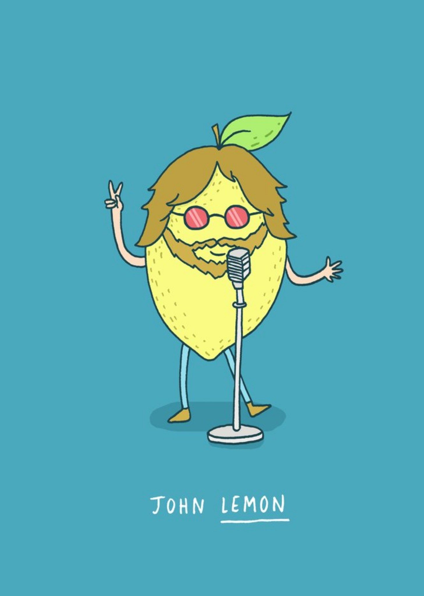 Moonpig John Lemon Card, Large