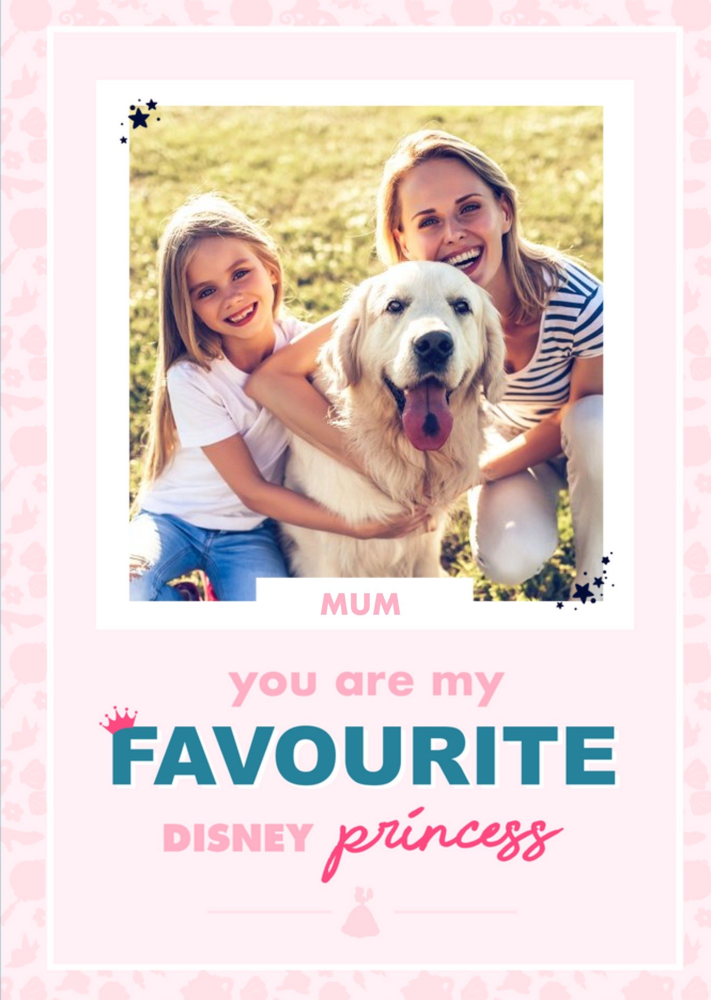 Disney Princesses Mum You Are My Favourite Disney Princess Photo Birthday Card, Large