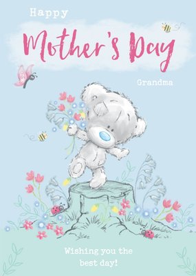 Me To You Tiny Tatty Teddy Floral Mother's Day Card For Grandma
