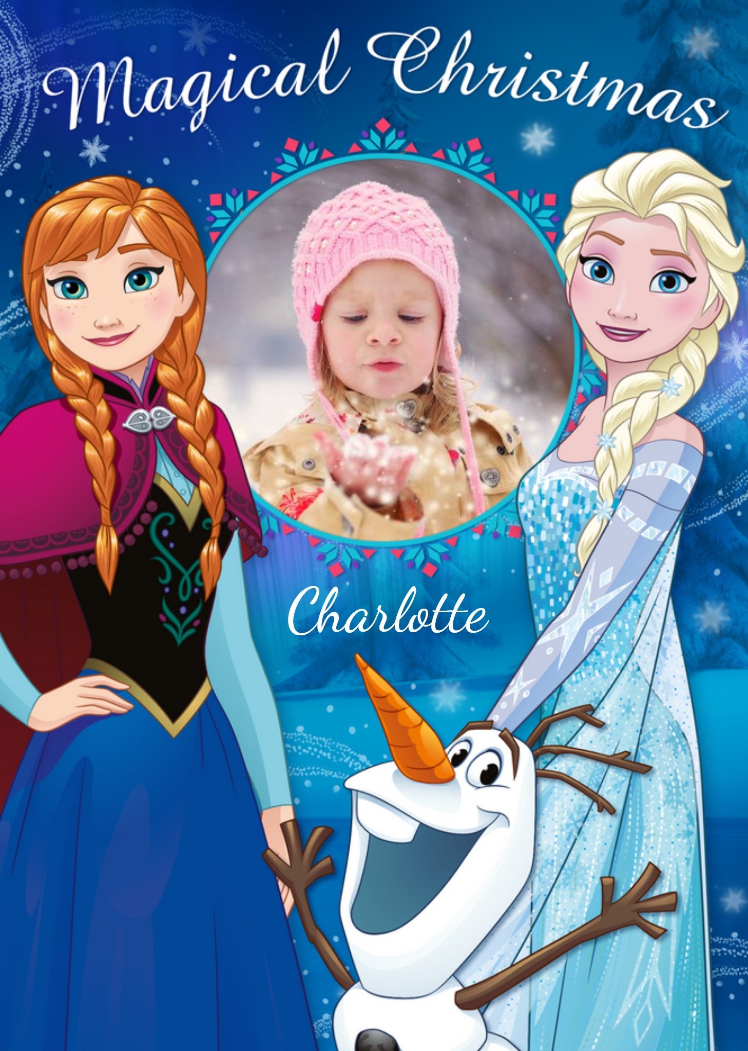 Disney Frozen Magical Christmas Photo Card Ecard