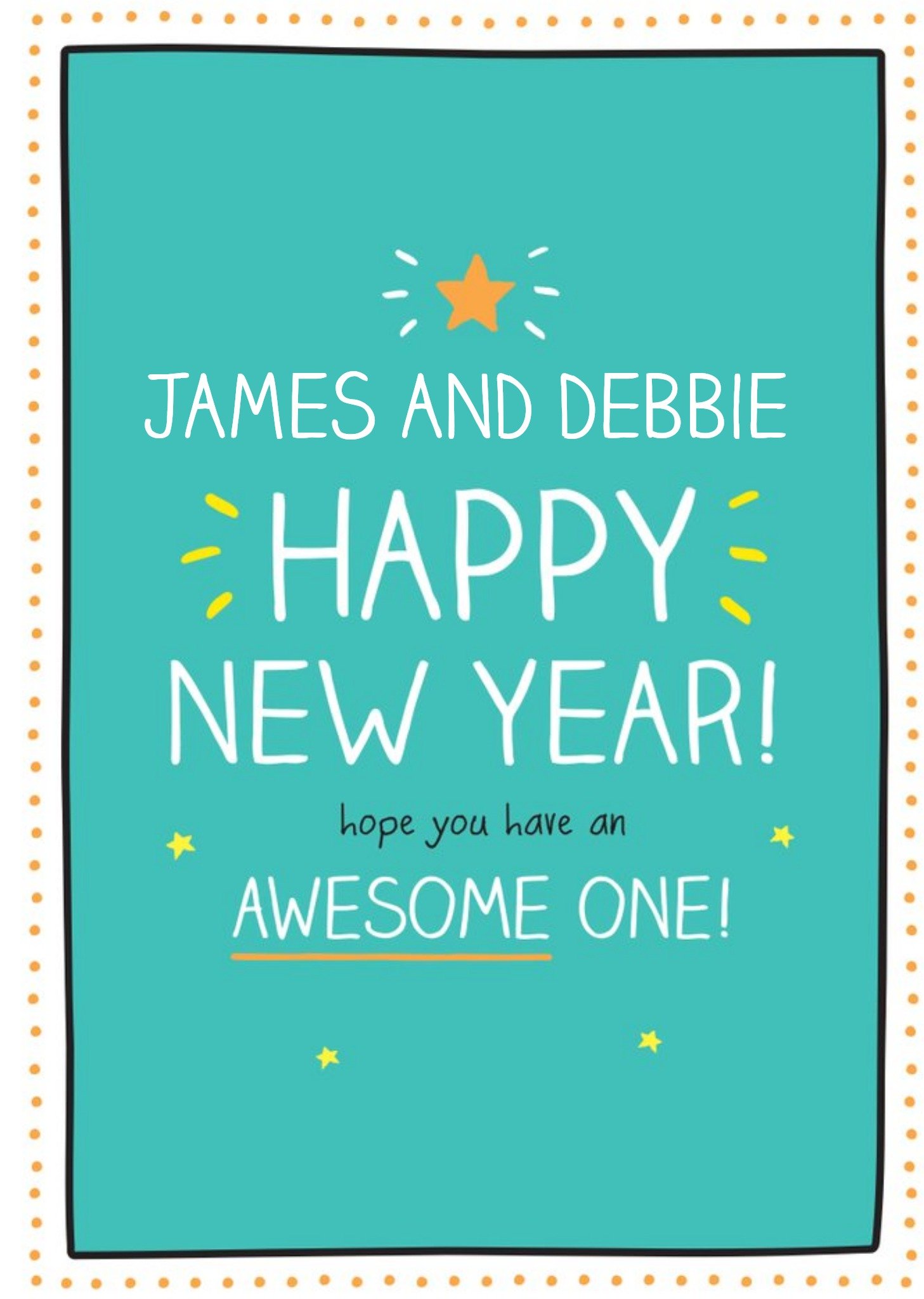 Happy Jackson Happy New Year Have An Awesome One Card Ecard