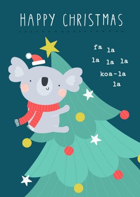 Sorcha Faulkner Illustrated Koala Christmas Card