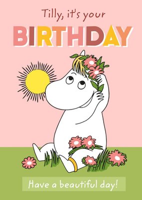 Cute Moomin Beautiful Day Birthday Card