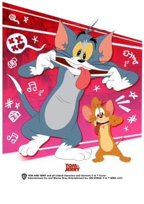 Tom and Jerry Movie Doodles and Characters T-shirt