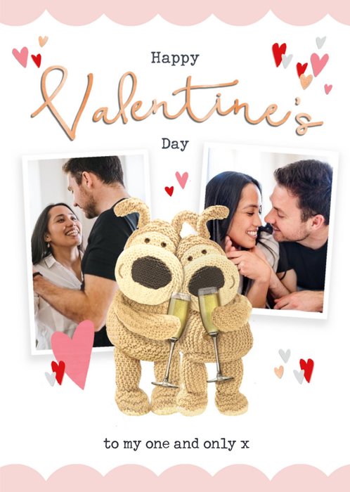 Boofle Sentimental Cute One And Only Photo Upload Valentine's Day Card