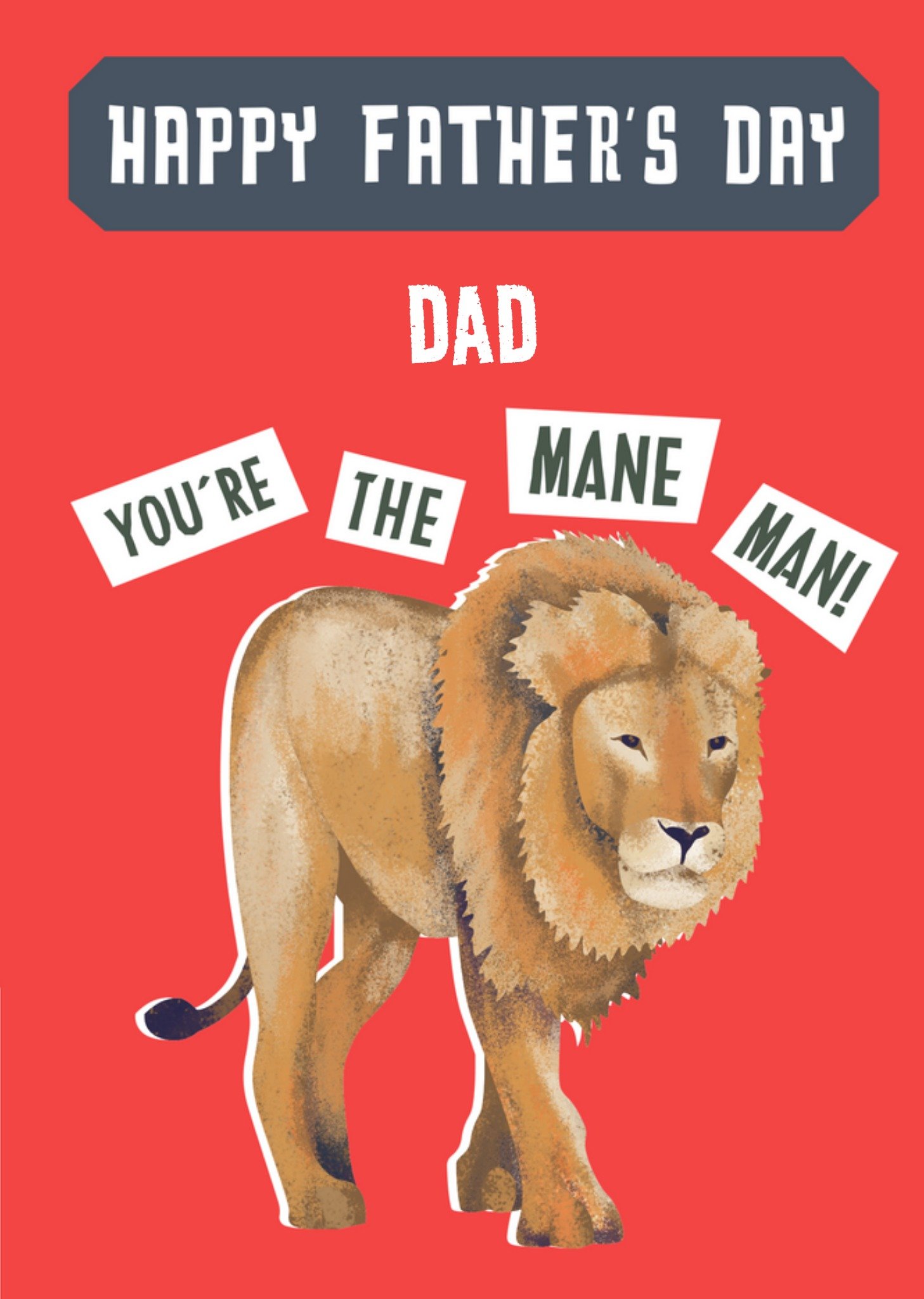 The Natural History Museum Natural History Museum You Are The Mane Man Card Ecard