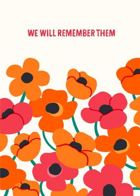 We Will Remember Them Sweet Sentimental remembrance Card