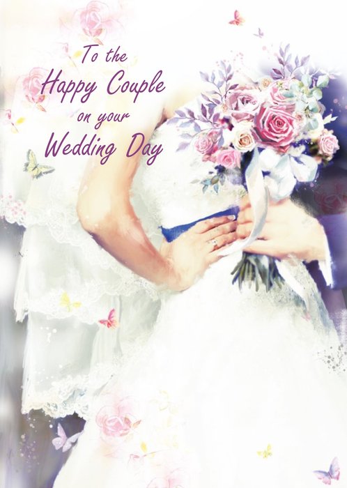 To The Happy Couple On Your Wedding Card