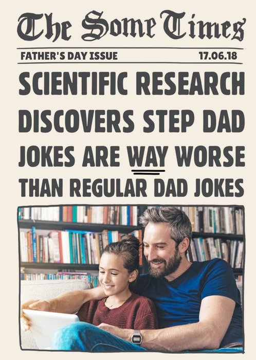 Bad Step Dad Jokes Father's Day Card