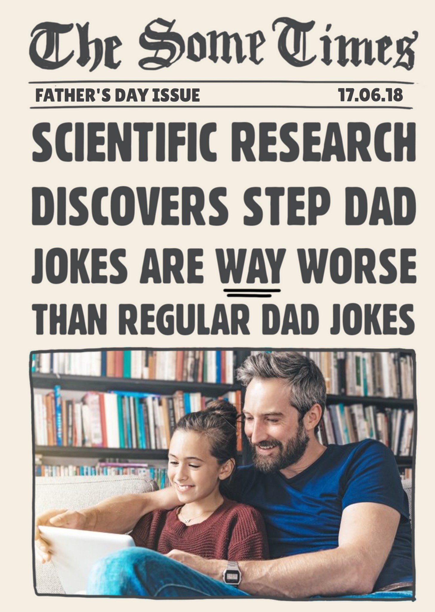 Bad Step Dad Jokes Father's Day Card Ecard