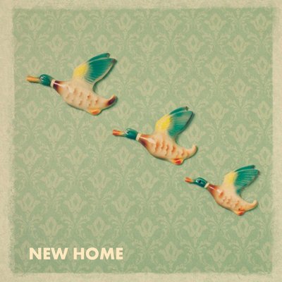 Ducks In Flight Personalised New Home Card