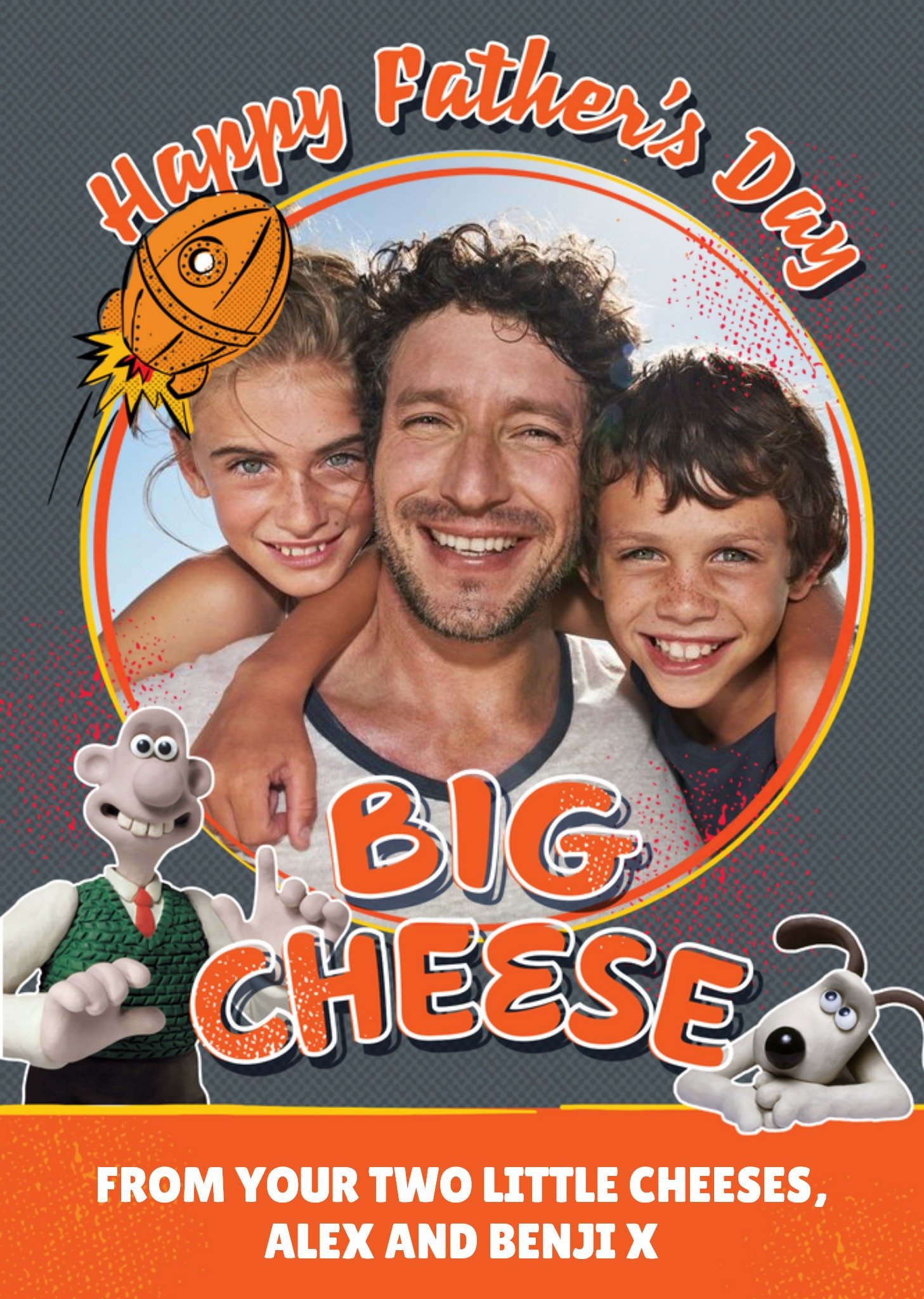 Wallace And Gromit Wallace & Gromit Big Cheese Happy Father's Day Photo Card