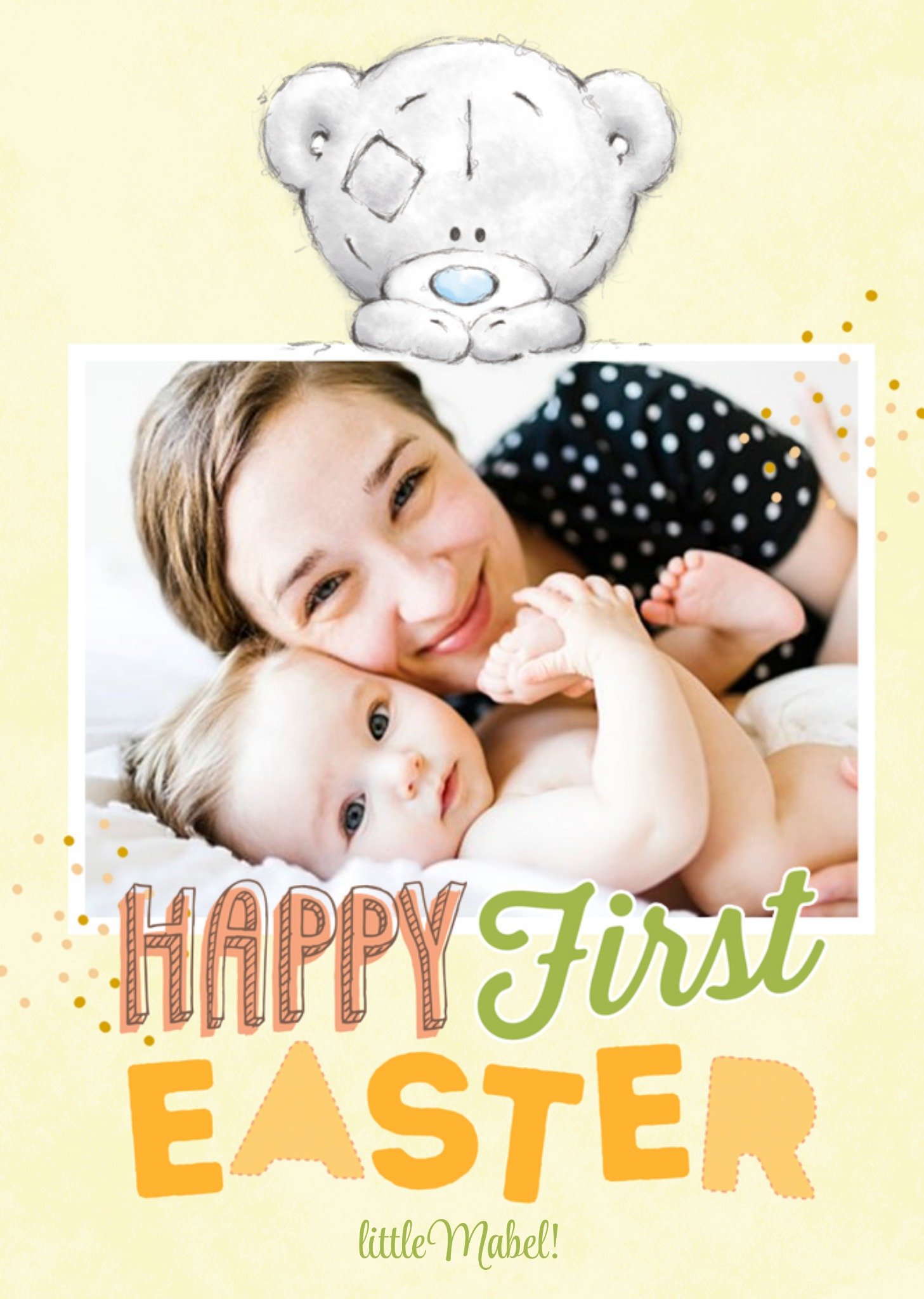Me To You Easter Card - Photo Upload - Tiny Tatty Teddy - First Easter - Baby - Son - Daughter Ecard