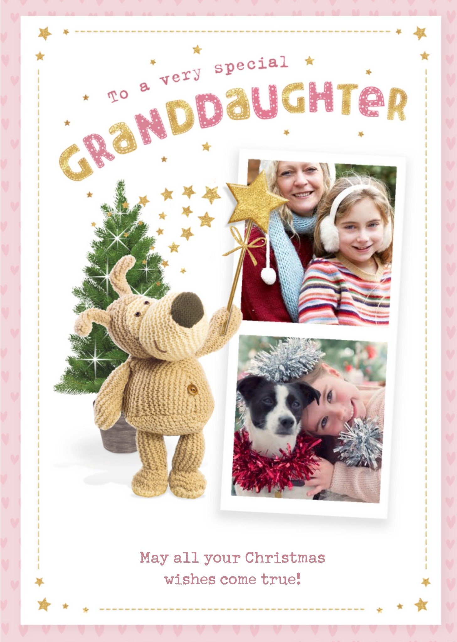 Boofle Photo Upload Christmas Card To A Very Special Granddaughter, Large