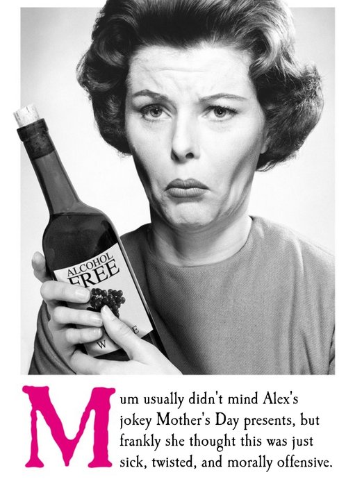 Mother's Day Card - Funny Card - Wine