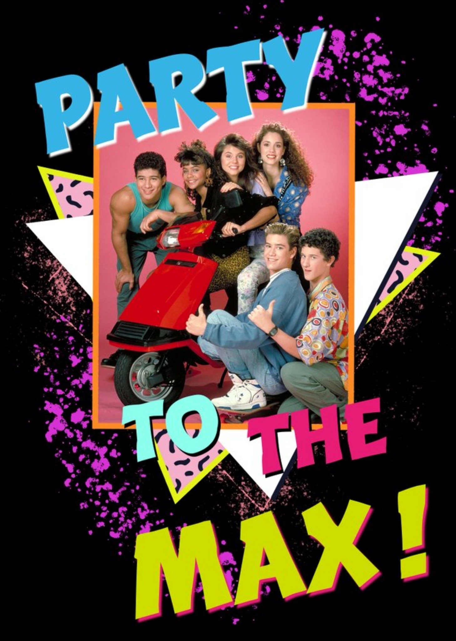 Universal Saved By The Bell Party To The Max Card Ecard