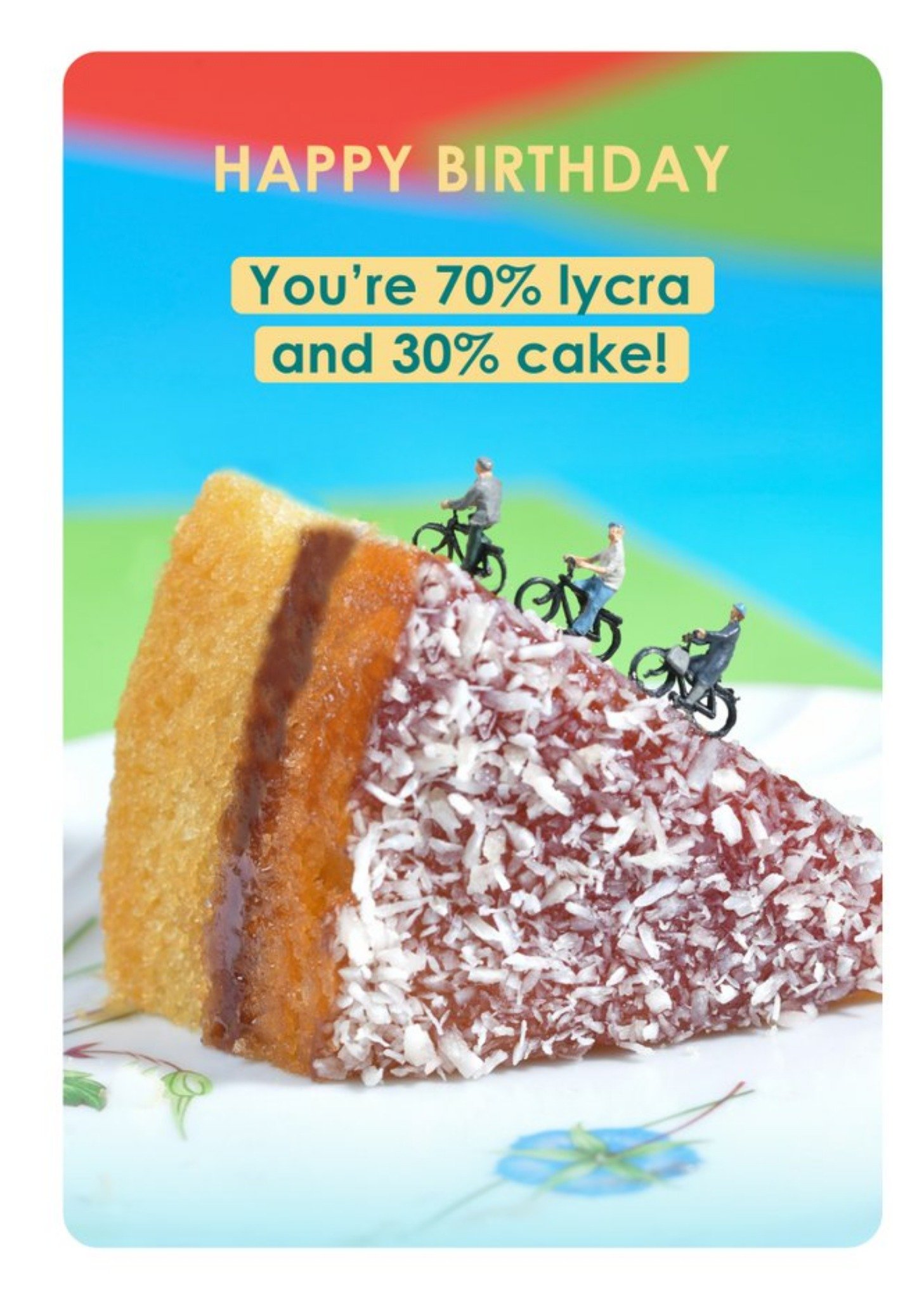 Moonpig Funny Cake And Bikes Birthday Card Ecard