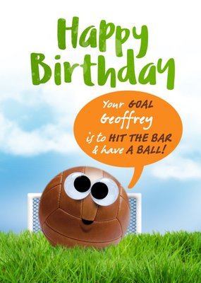 Have A Ball Football Birthday Card