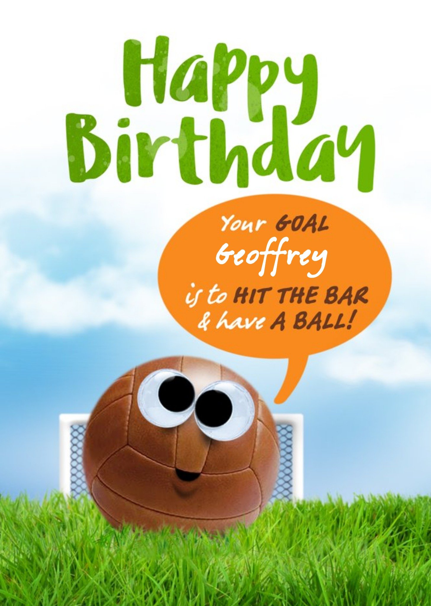 Have A Ball Football Birthday Card Ecard