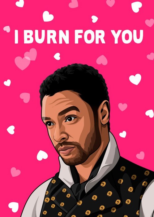 I Burn For You Love Hearts TV Card