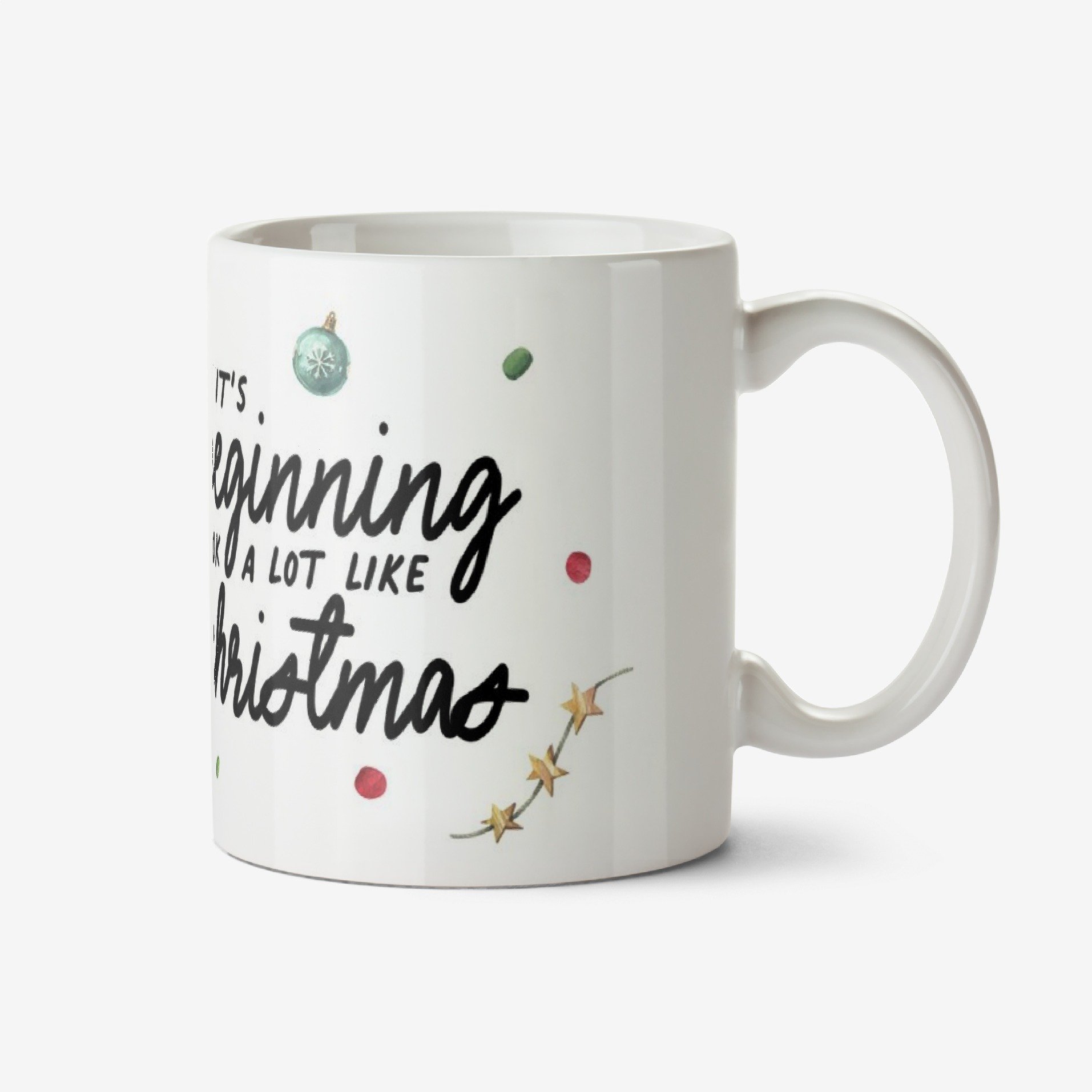 All Things Banter Gift Delivery It's Beginning To Look A Lot Like Christmas Card Ceramic Mug