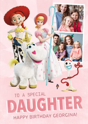 Toy Story 4 - To A Special Daughter Photo Upload Card