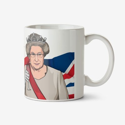 Queen Jubilee Funny Right Royal Knees Up Mug