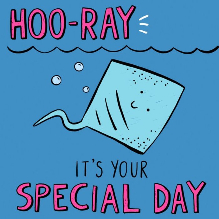 Hooray Its Your Special Day Sting Ray Card