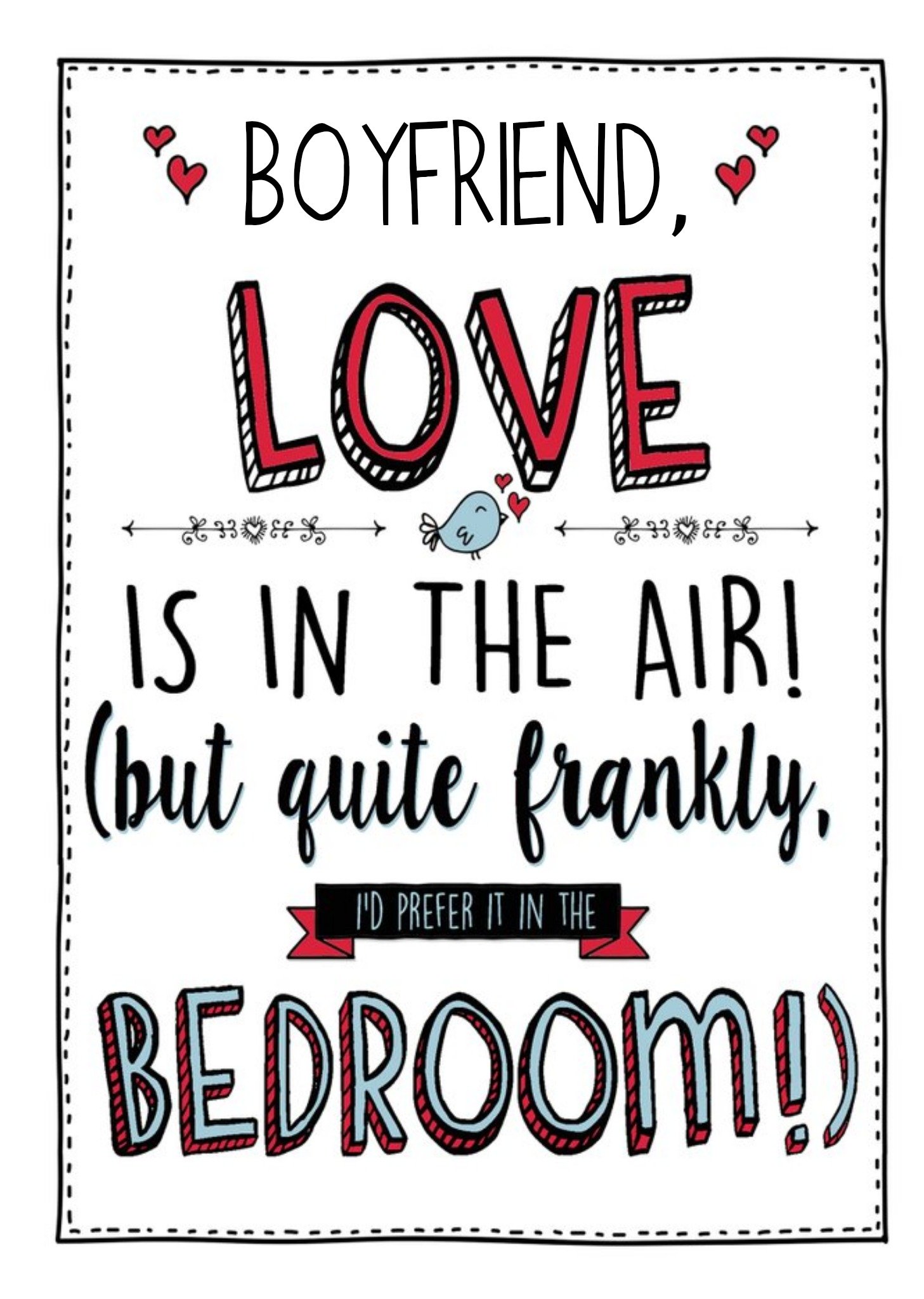 Love Is In The Air Funny Valentine's Day Boyfriend Card Ecard