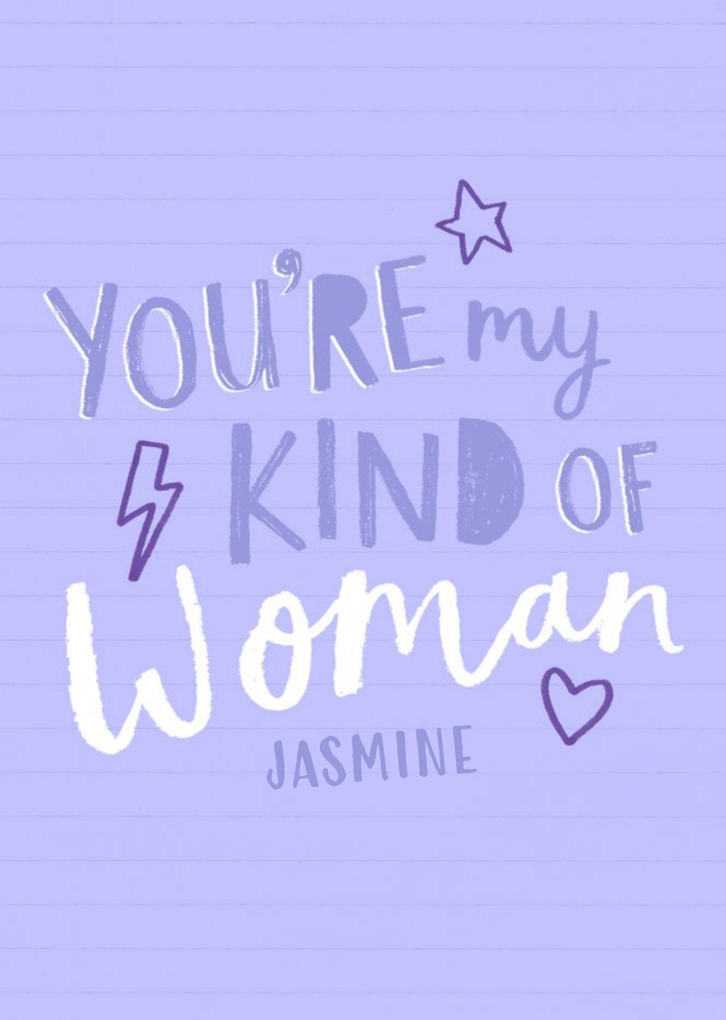 Moonpig You're My Kind Of Woman Card - International Women's Day Card - Just Because Ecard