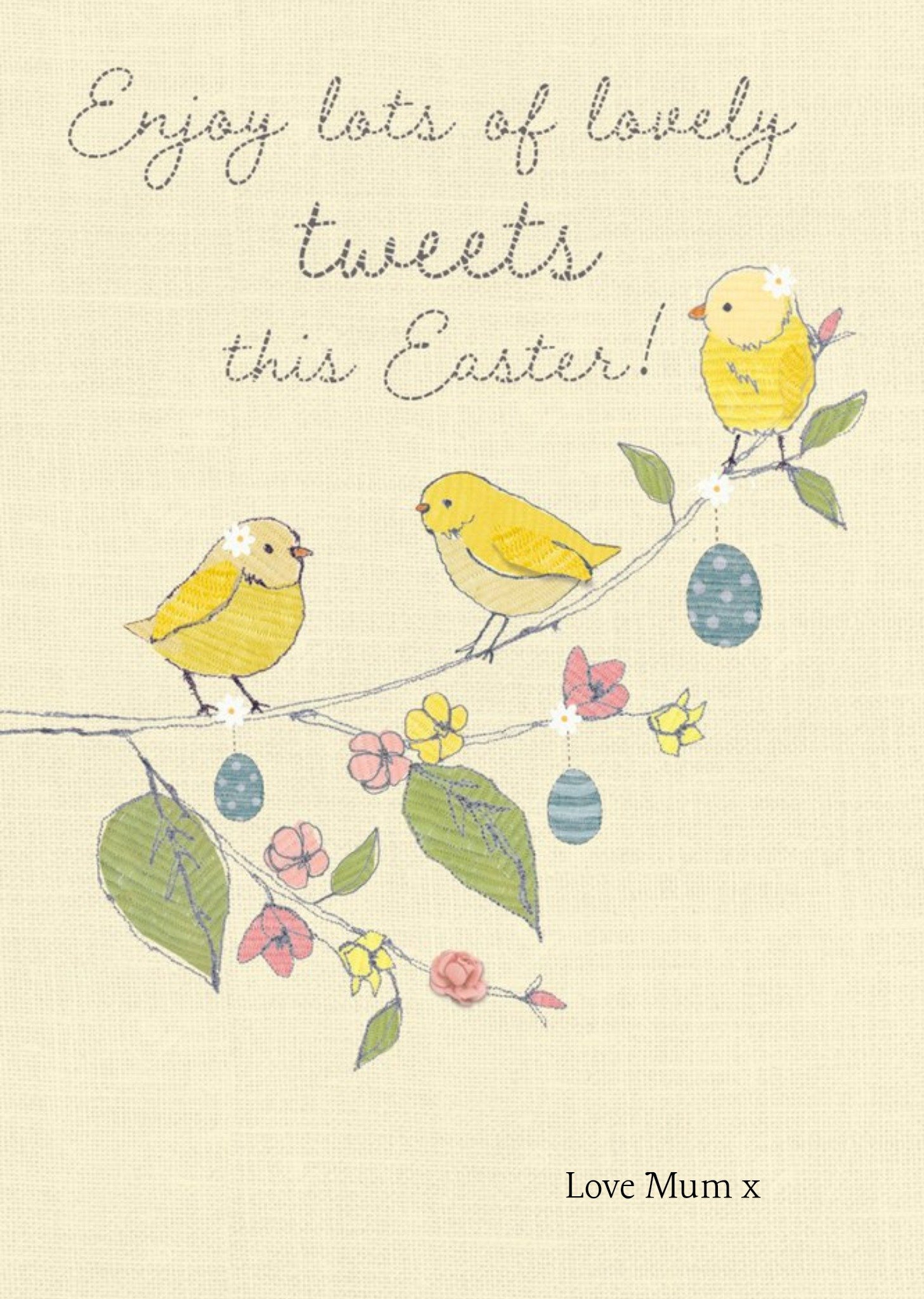 Clintons Egg Birds Colourful Easter Card Ecard