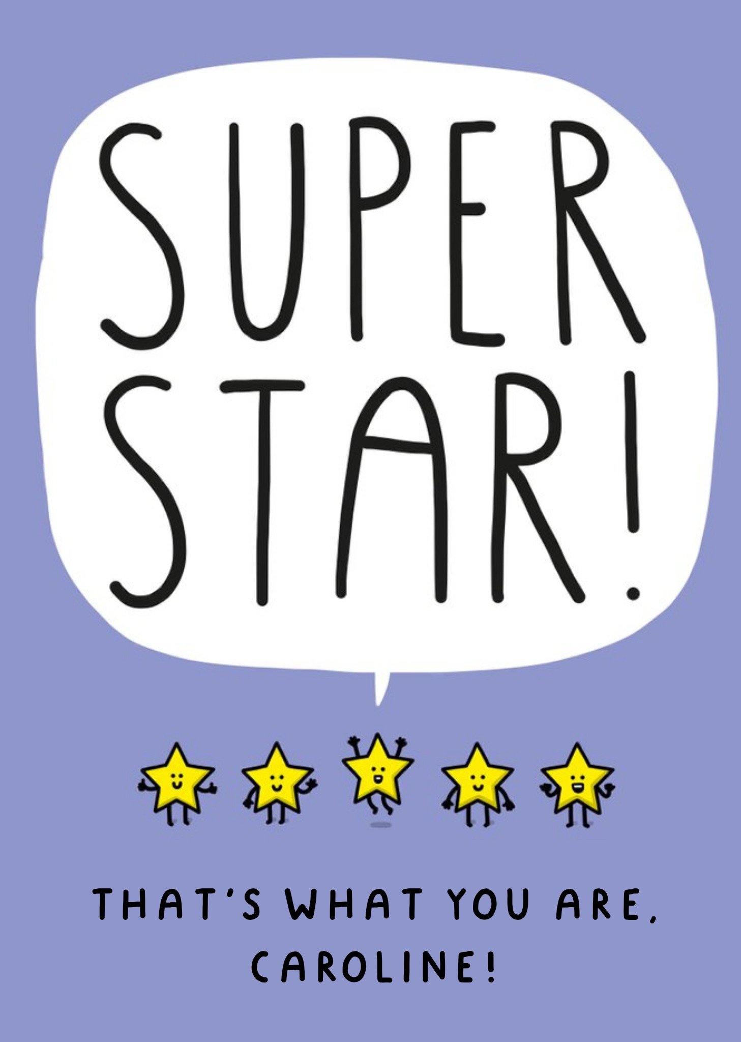 Moonpig Super Star Card Ecard