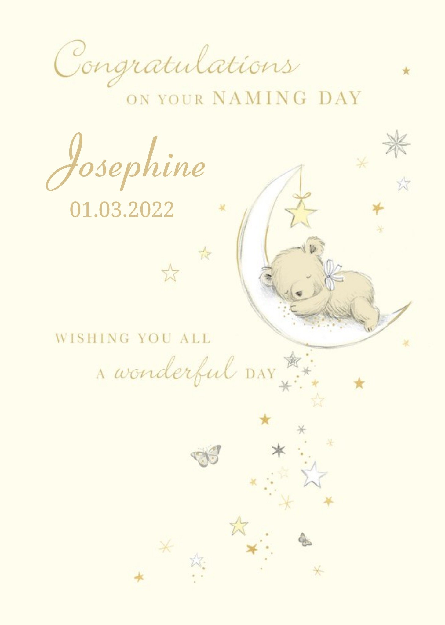 Paperlink Moon Bear Congratulations Card