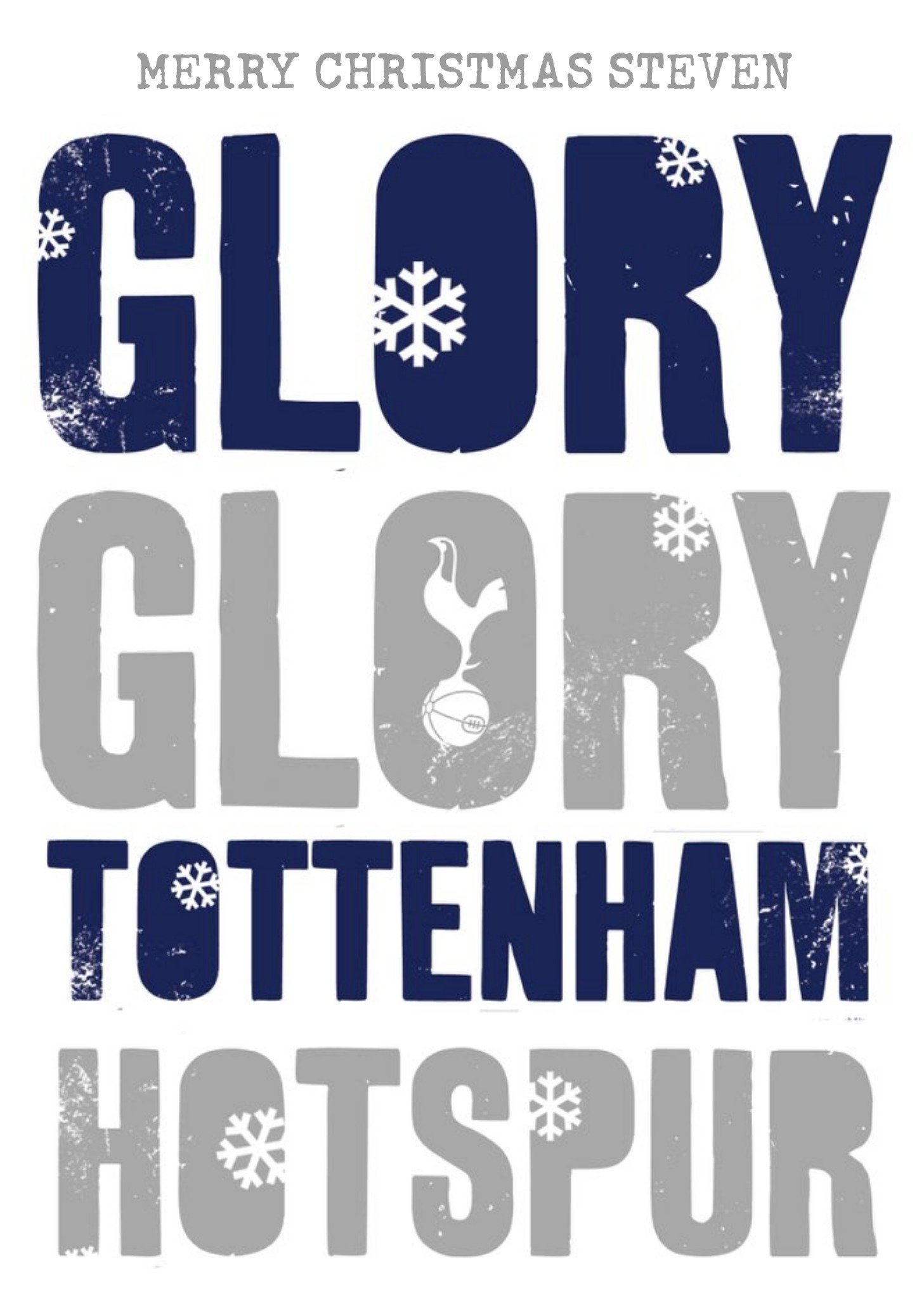 Moonpig Tottenham Hotspur Fc Glory Glory Tottenham Christmas Card Ecard