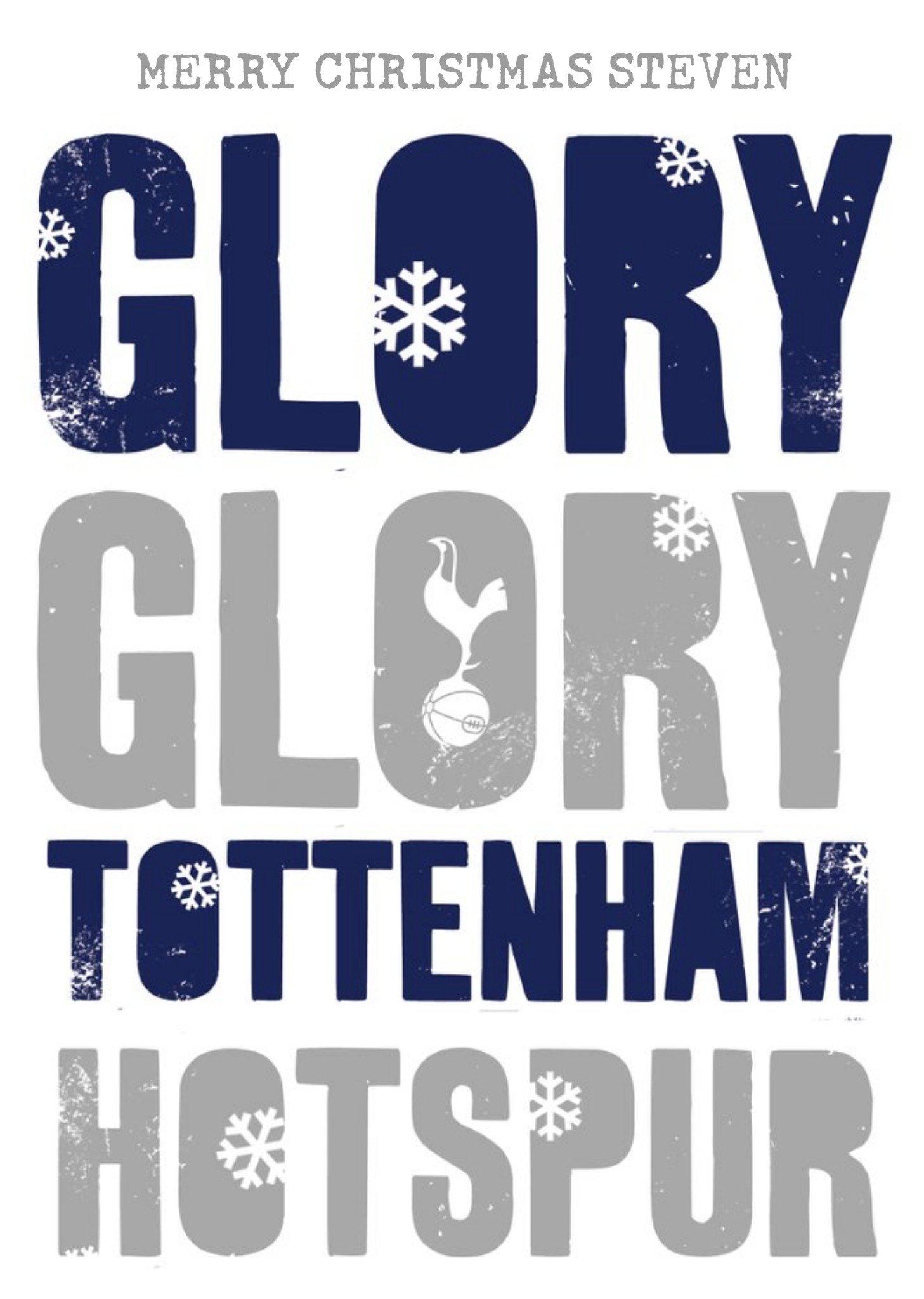 Tottenham Hotspur Fc Glory Glory Tottenham Christmas Card Ecard