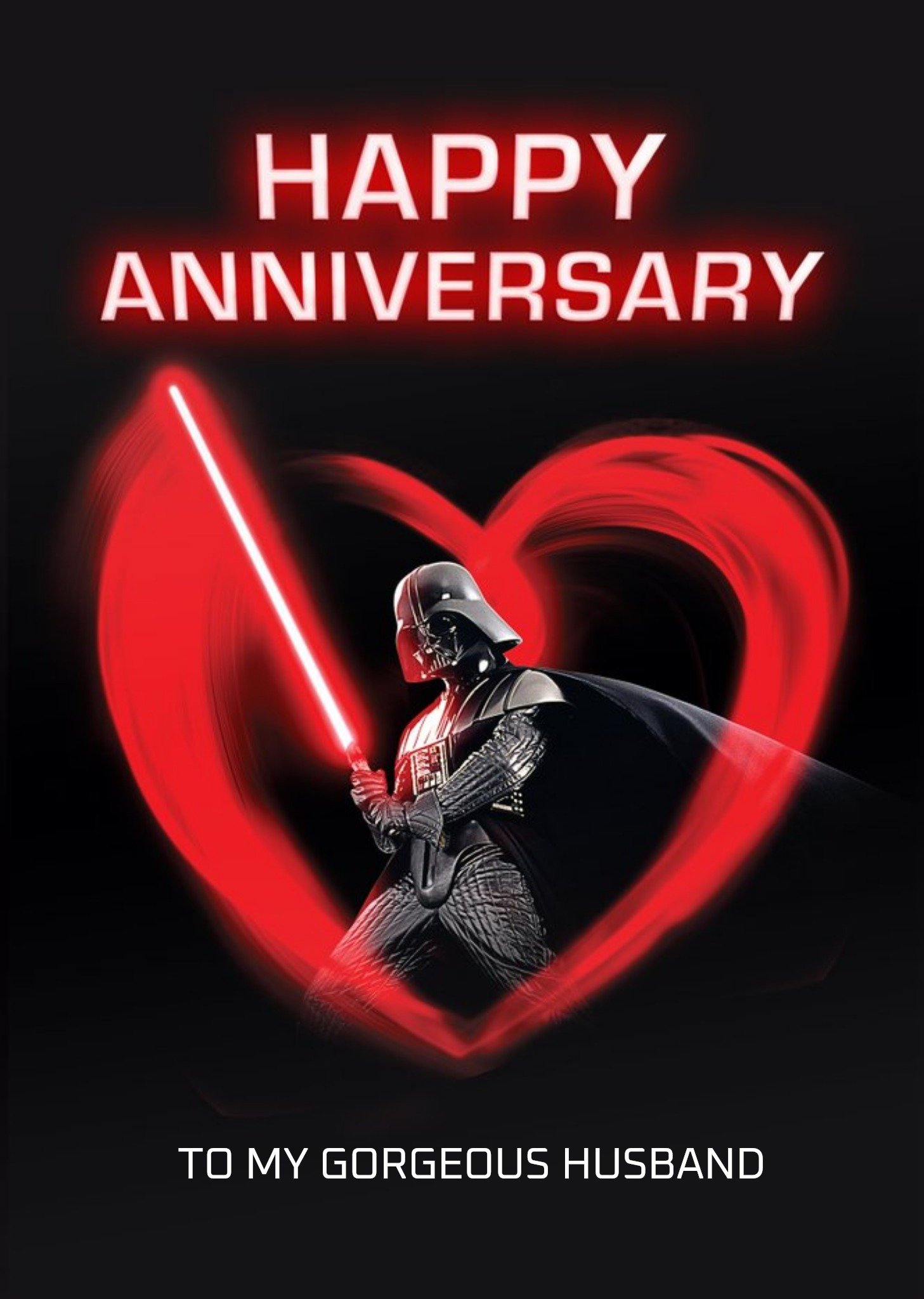 Disney Star Wars Darth Vadar Happy Husband Husband Card Ecard