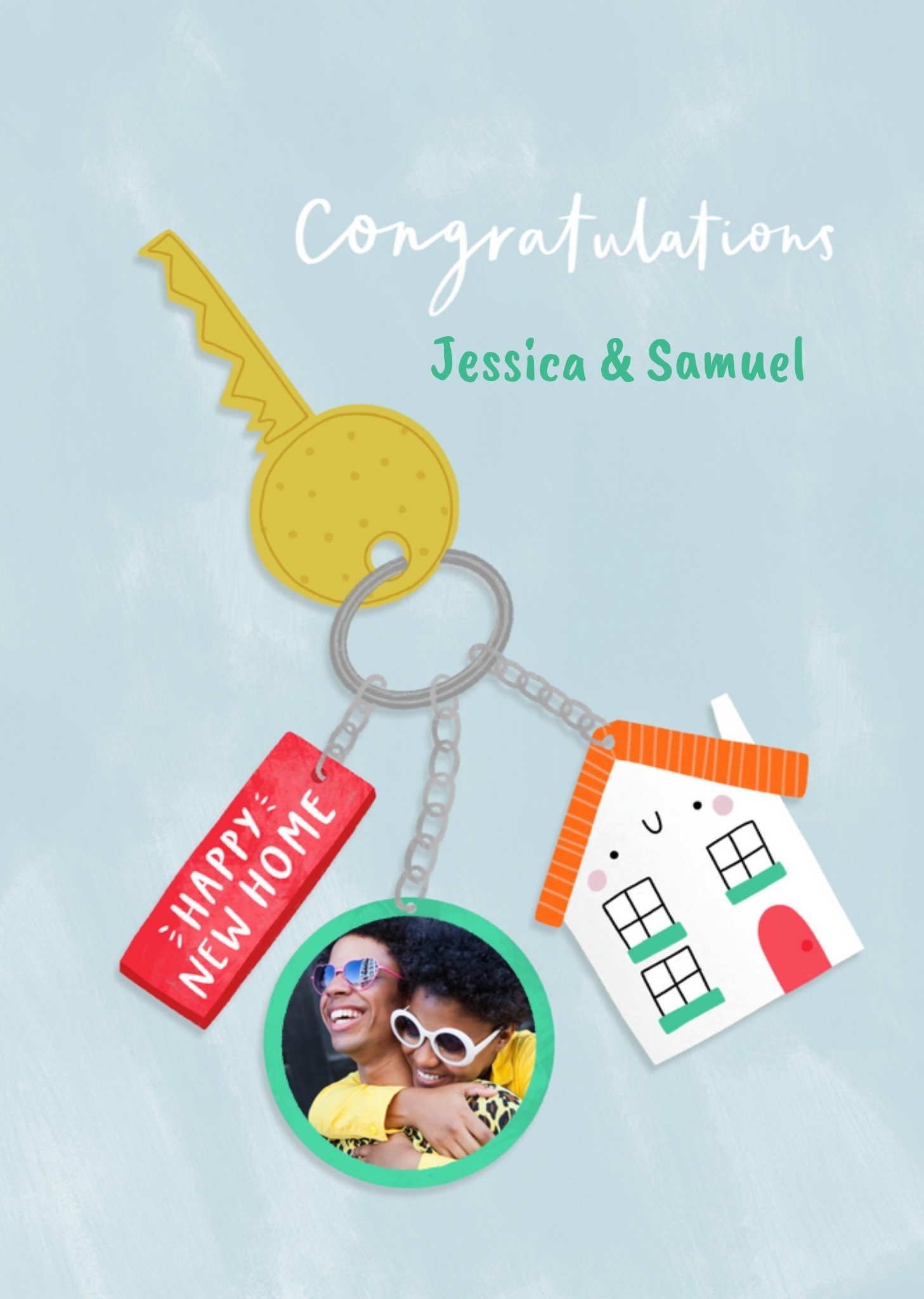 Congratulations New Home Keyring Photo Upload Card By Jess Moorhouse Ecard