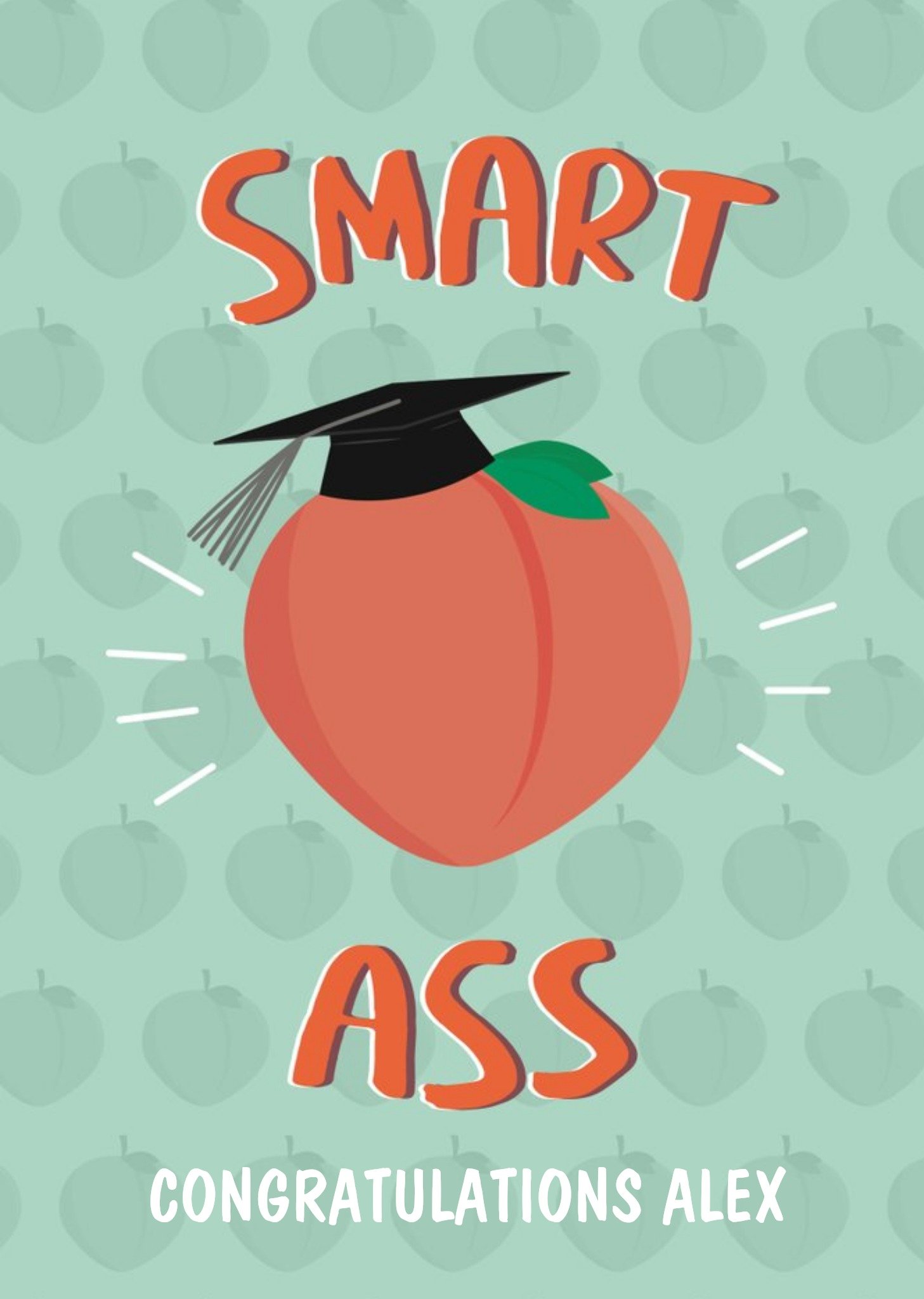 Moonpig Smart Ass Cheeky Graduation Card, Large