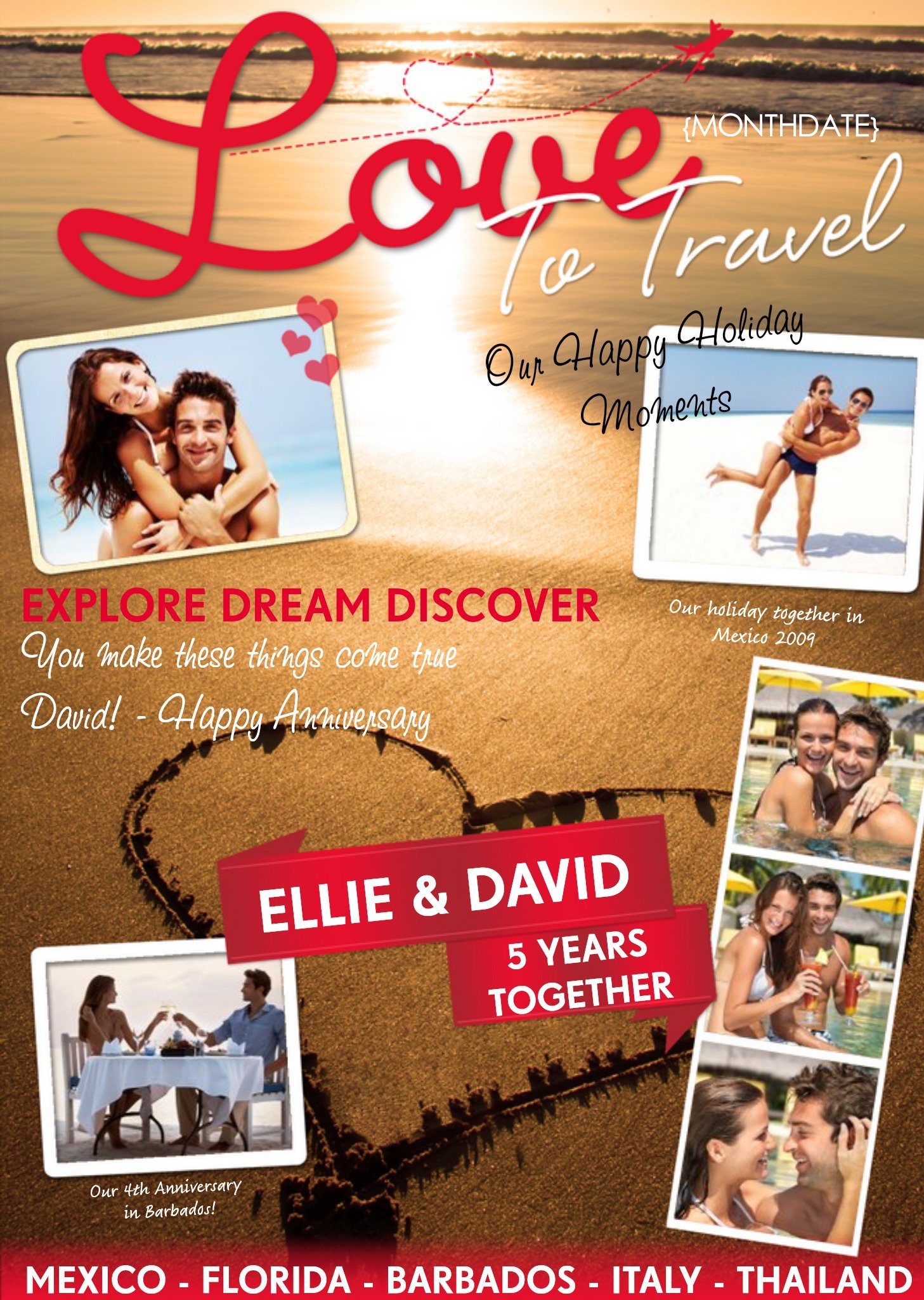 Moonpig Love To Travel Spoof Travel Card Ecard