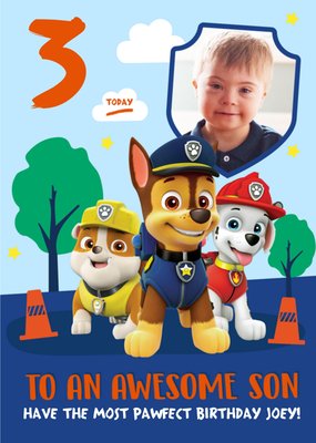 Paw Patrol Birthday Card for Son An Awesome Son
