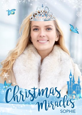 Disney Princess Cinderella Photo Upload Christmas Card