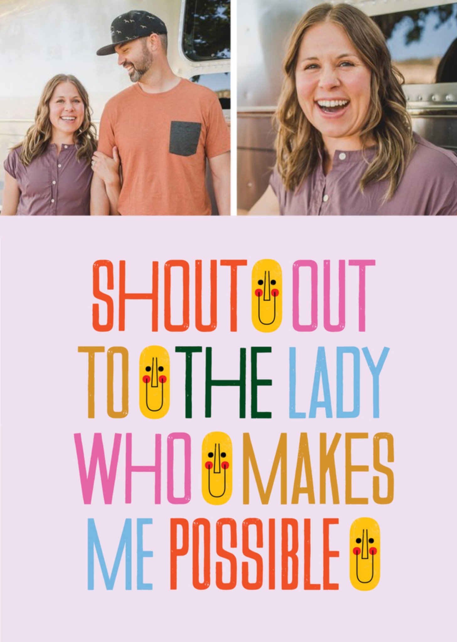 Kate Smith Co. Lady Who Makes Me Possible Photo Upload Anniversary Card Ecard