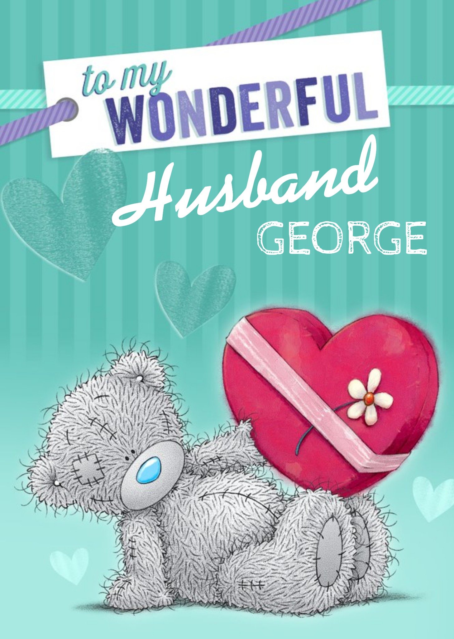 Me To You Tatty Teddy To My Wonderful Husband Card Ecard