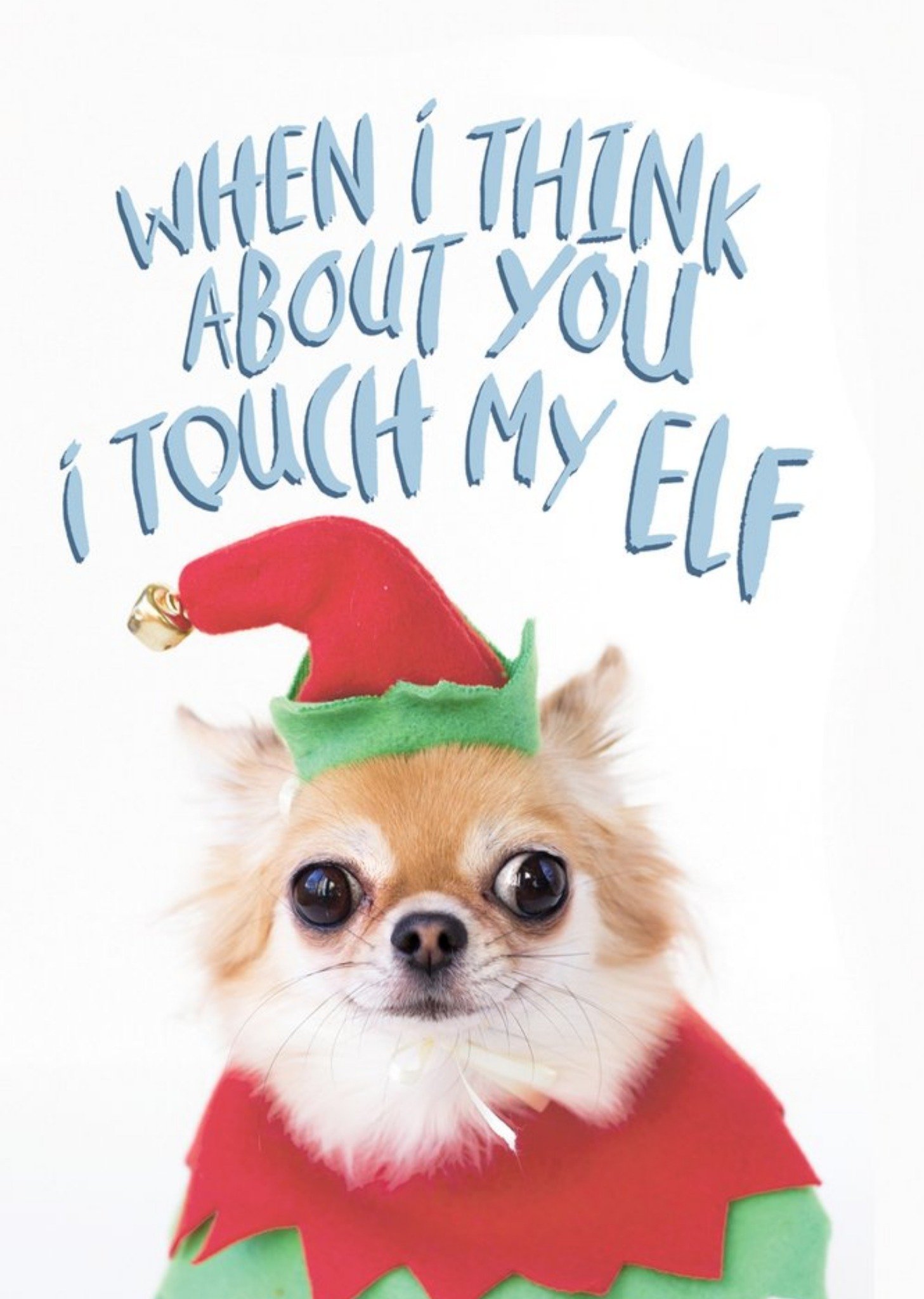 Jolly Awesome When I Think About You I Touch My Elf Christmas Card Ecard