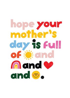 Kate Smith Co. Day Full of Emojis Mother's Day Card
