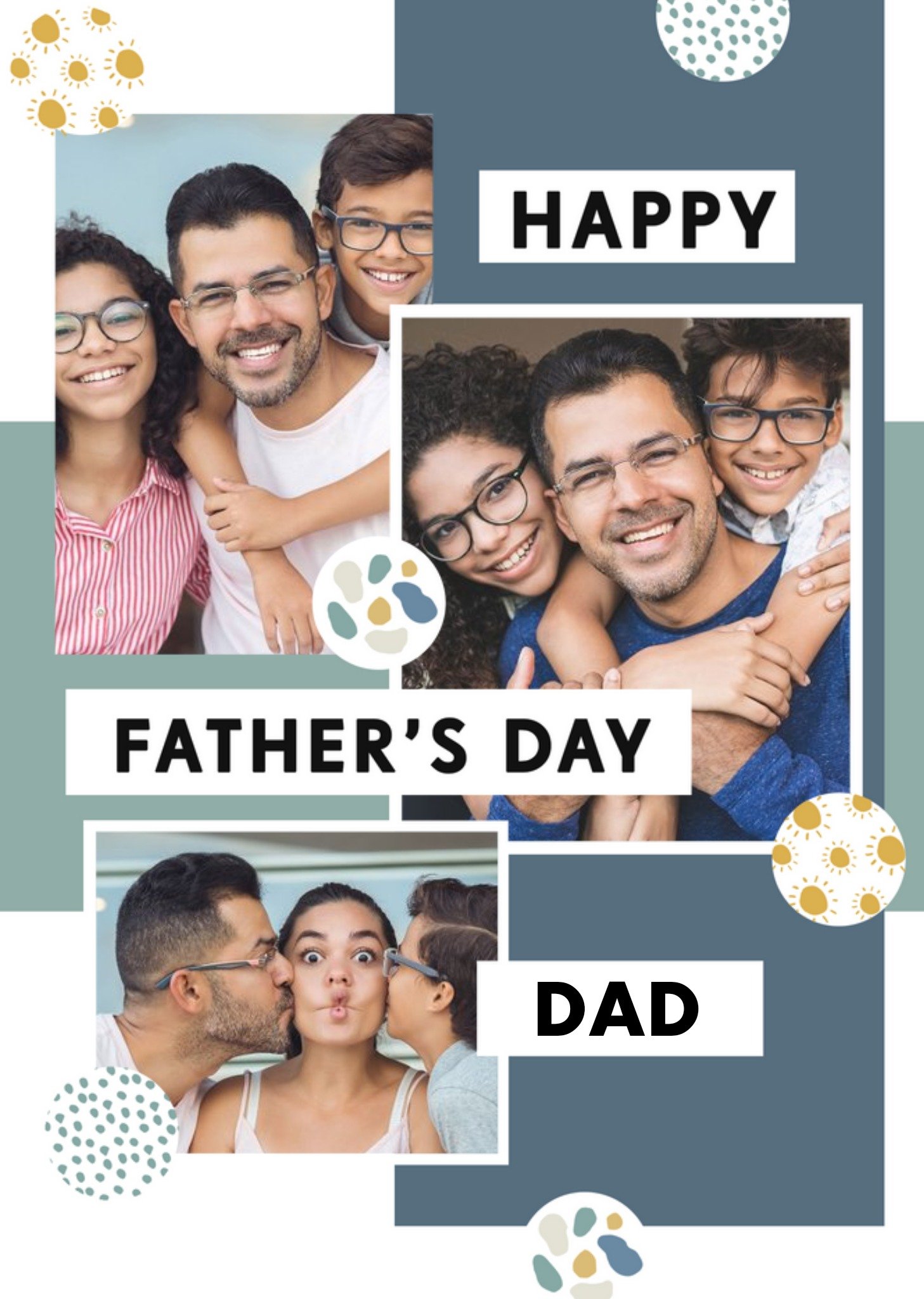 Bougie Happy Father's Day Dad Multiple Photo Upload Card Ecard