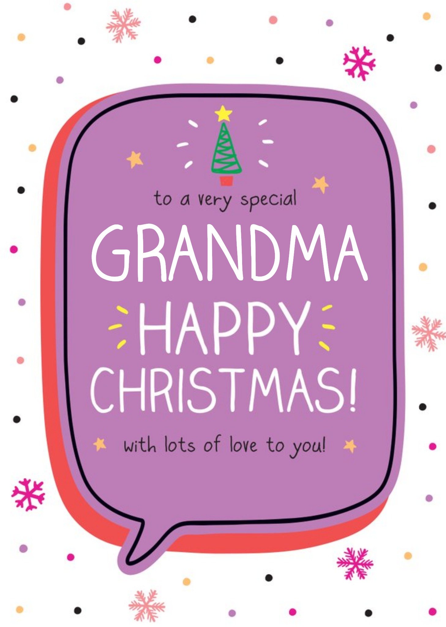 Happy Jackson To A Very Special Grandma Christmas Card Ecard