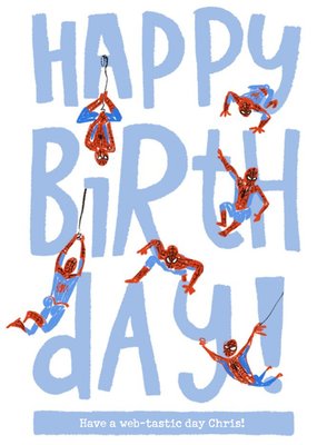 Marvel Spiderman funny web-tastic birthday Card